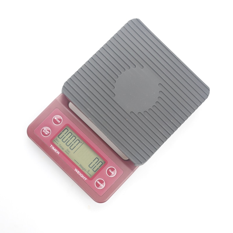 ABFP Home Multi Function Electrical V60 Coffee Scale With Timer 0.1-3000G Barista Tool Portable Mini Drip Scale Baking Lcd