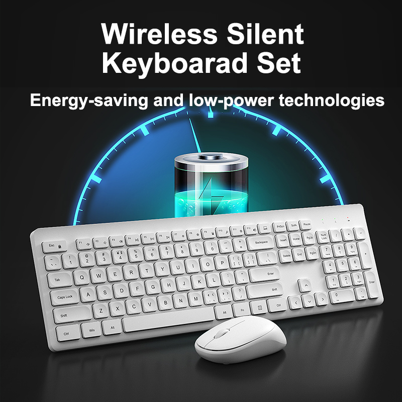 Wireless Gaming Keyboard Mouse Set 2.4G Wireless Migic Keyboard Gamer Mouse Combo For Macbook Xiaomi HP Silent Computer Keyboard