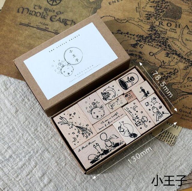 1 Set Vintage Poetry of Plants Travel stamp DIY wooden rubber stamps for scrapbooking stationery scrapbooking standard stamp: 6