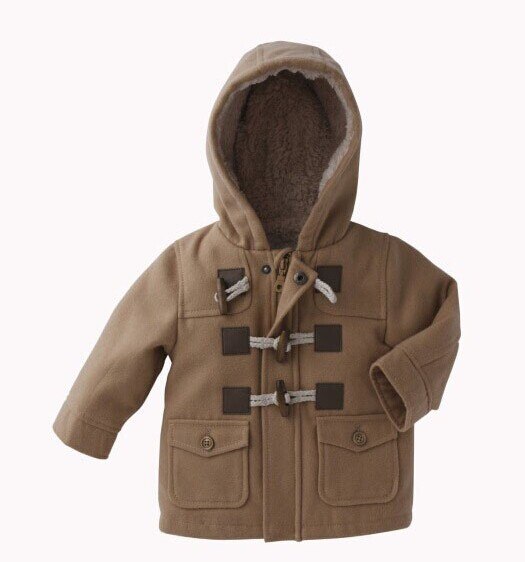 Boys Winter Warmer Clothes 2 Color Kids Outerwear Coat For 1-3 Yrs Baby Thick Clothing Children Hooded Jacket
