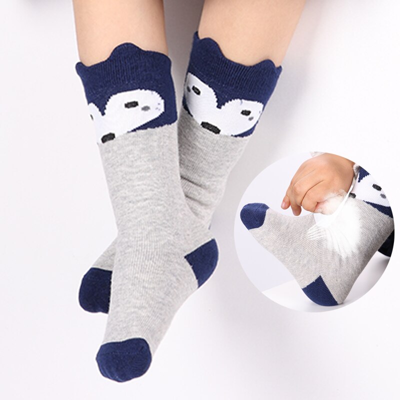 Cartoon Cute Kids Socks Bear Animal Baby Cotton Socks Knee High Long LegWarmers Cute Socks Boy Girl Children socks