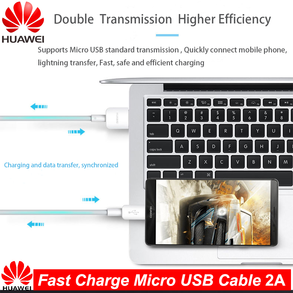 HUAWEI Original schnell aufladen Mikro USB Kabel Unterstützung 2A Reisen aufladen Pro Huawei P7 P8 P9 P10 Lite Kamerad 7 8 10 Lite Honor 8X 8C