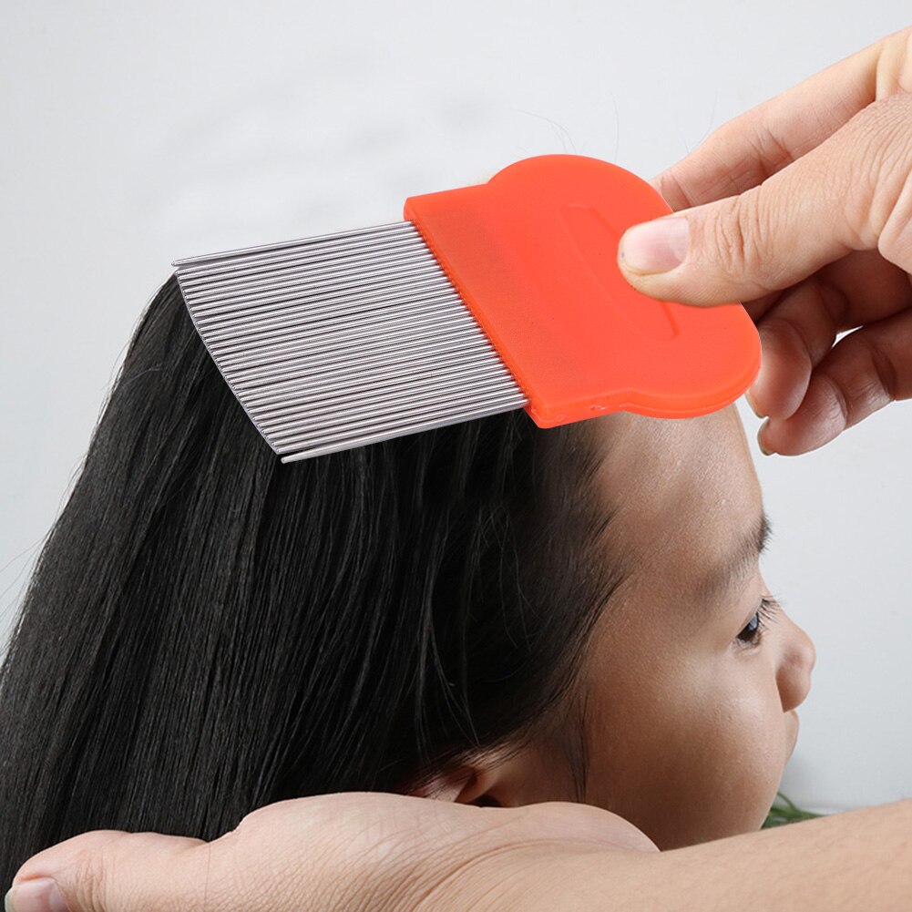 Stainless Steel Long Teeth Hair Lice Comb Density Teeth Flea Nit Dust Free Removal Hair Brush Comb