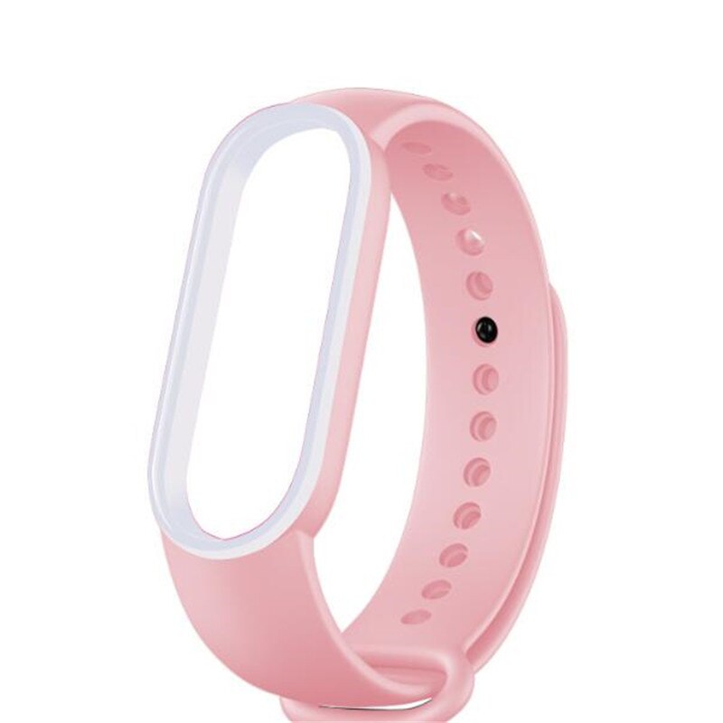 For Mi Band 5 Bracelet Strap Miband 5 Sport Strap Double Color Replacement Silicone Wrist Straps For Xiaomi Mi Banda Smartband: Q