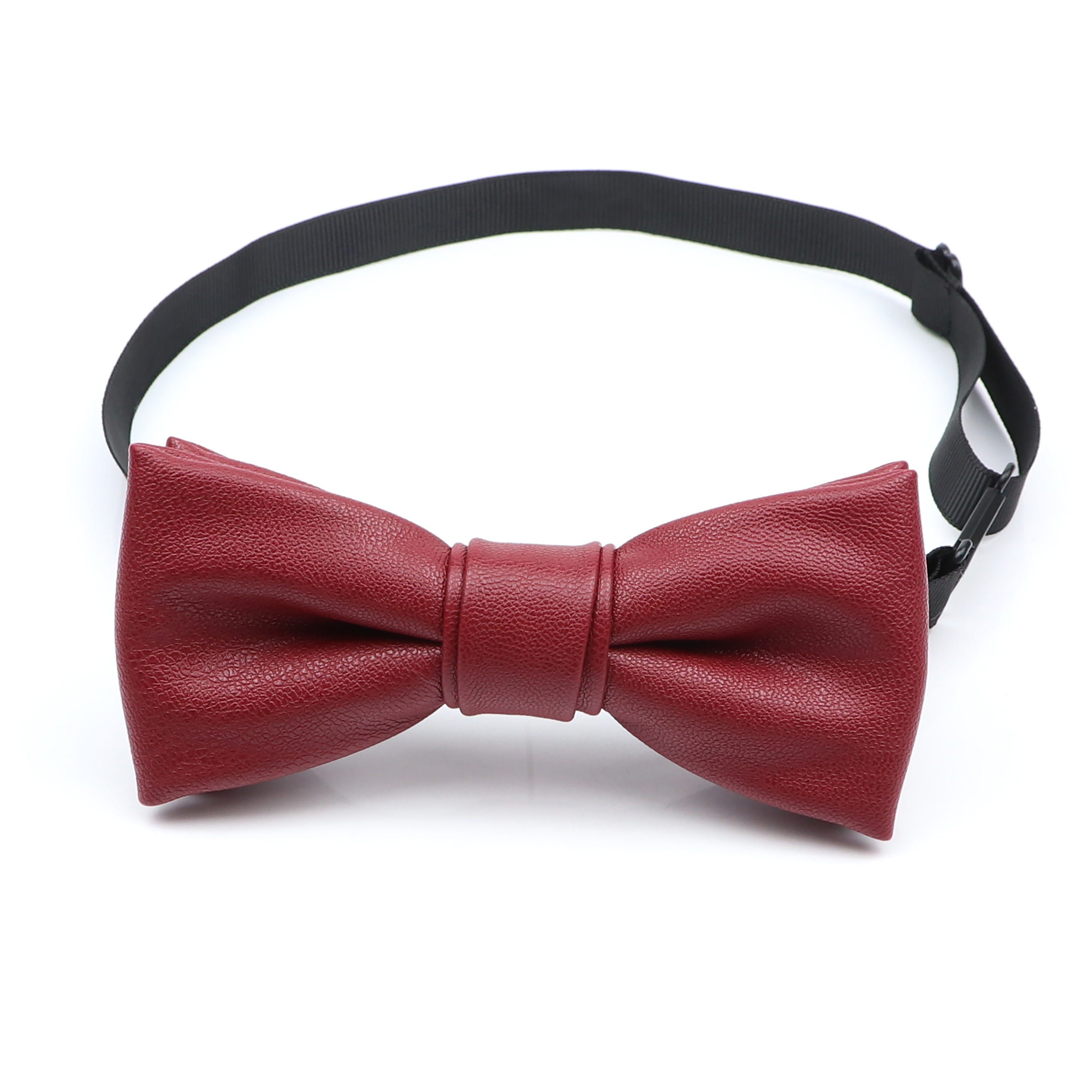 Pajarita de retales para hombre y mujer, corbata de piel sintética negra, mariposa roja, dorada y plateada, corbatas de de boda para hombre