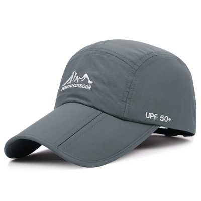 Mannen Vissen Cap Opvouwbare Unisex Baseball Cap UPF50 Lichtgewicht Mannen Baseball Hoed Outdoor Ultra-Dunne Waterdichte Hoed One Size: DK Gray