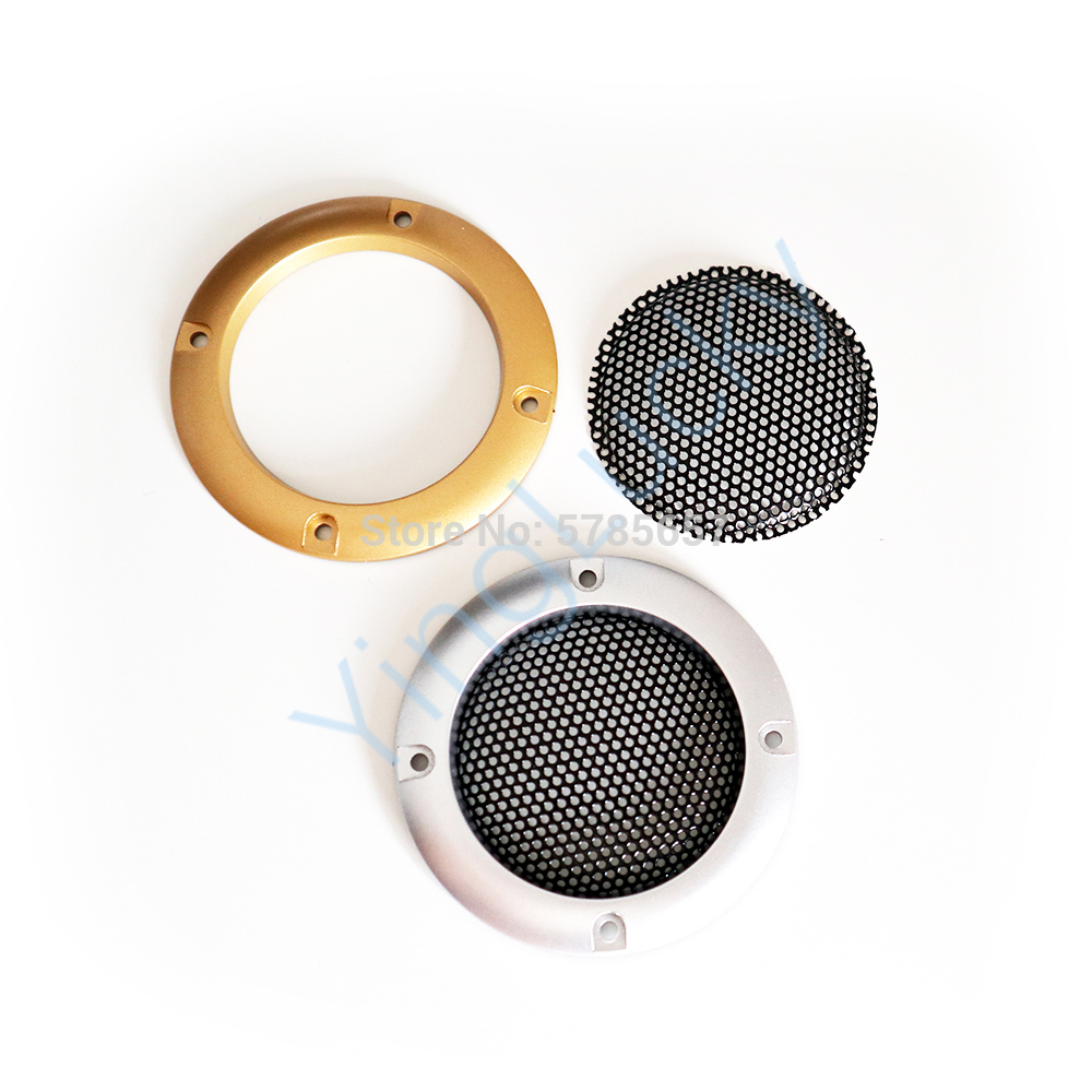 2PCS 2Inch Speaker Net Cover Mesh Enclosure ,with black protective iron mesh Circle Speaker Accessories Kits DIY arcade cabinet