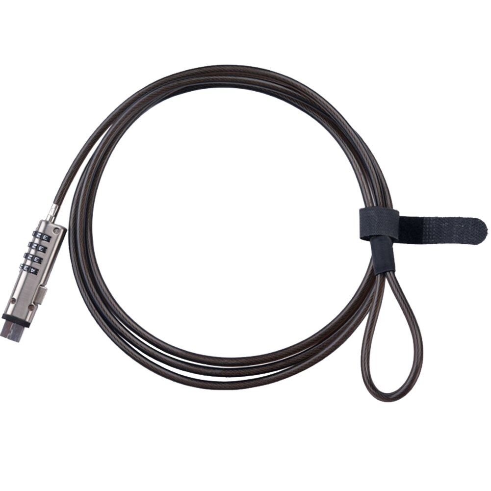 Protective Universal Combination Office 4 Digit Password Keyless Cable USB Port Security Laptop Lock Anti Theft