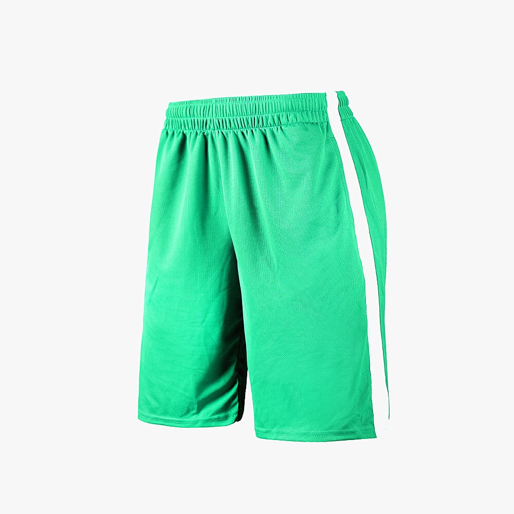 Men's Breathable Sweat Wicking Pocket Basketball Shorts: Green / XL