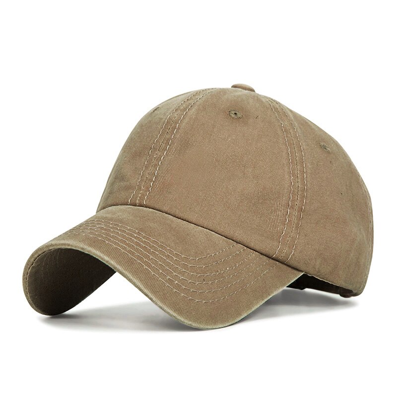 Poninhäntä baseball -lippis naiset loma snapback puuvilla mukavuus kesähattu rento urheiluhatut säädettävissä: Khaki