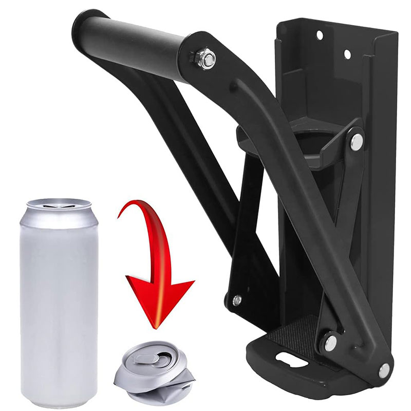Dosen brecher zum Recycling 16 Unzen Hochleistungs-Metall dosen brecher Wand montage Soda & Bierdose Smasher zum Recycling mit Flaschen öffner