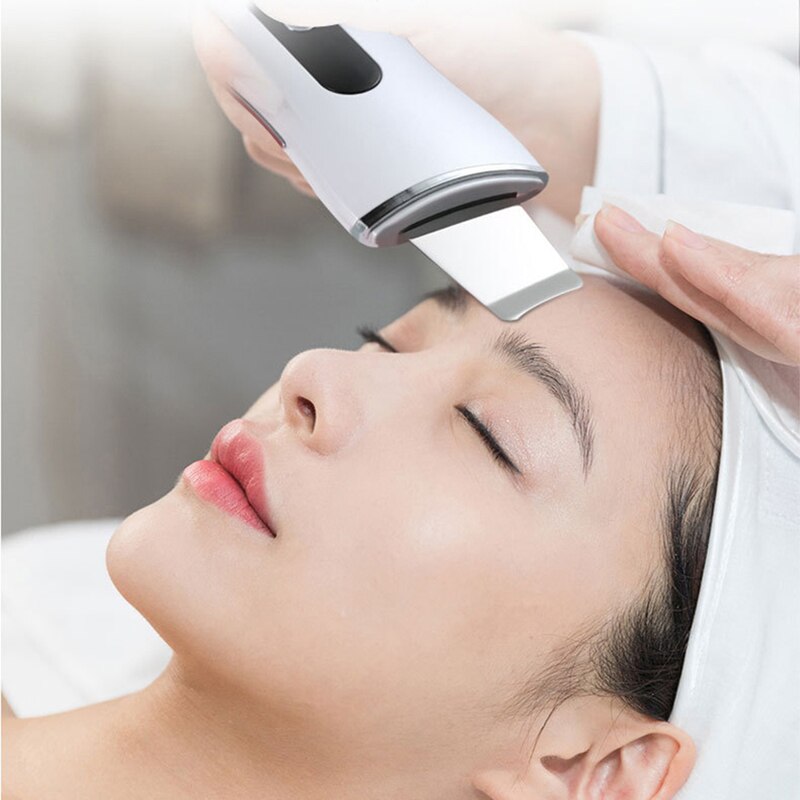 Limpiador ultrasónico de piel, limpieza por vibración, eliminación de poros, eliminación de suciedad, puntos negros, arrugas, masajeador Facial calmante, herramienta para pelar la piel