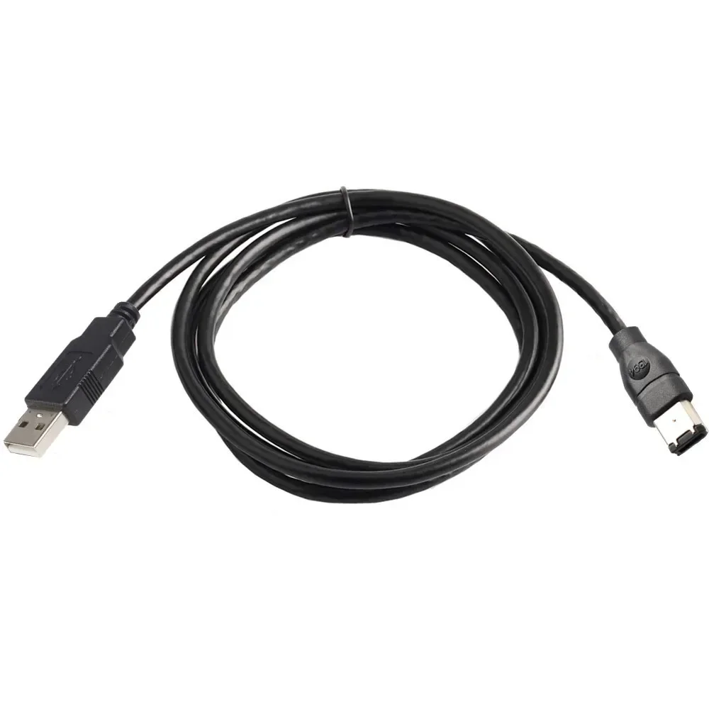 Firewire-Stecker IEEE 1394 Firewire 6-poliger Stecker auf USB 2.0-Stecker, Adapter-Konverterkabel, Laptops-Kabel, 1,2 m, 3 m
