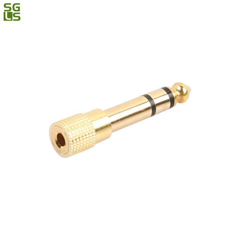 1-4 Stuks 6.35Mm Jack Naar 3.5Mm Man-vrouw Audio Connector Guitar Hoofdtelefoon Versterker Microfoon Audio adapter