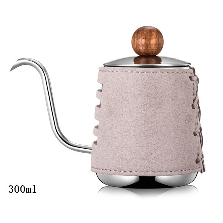 Stainless Steel Handleless Anti Coffee Pot Drip Kettle 0.3L/0.5L Coffee Maker with Gooseneck Spout Coffee Tea Pot