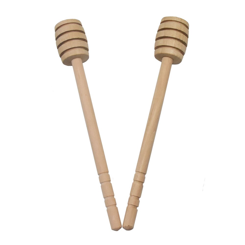Holz Stock Rührstab Löffel tauchen Server Drizzler 150MM Lange Holz Mini Biene Honig Löffel Muddler Rührer