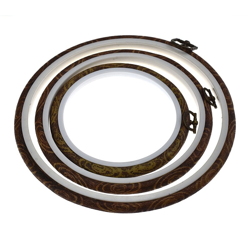 New1pc Embroidery Hoop Photo Frame Cross Stitch Hoop Ring Embroidery Circle Sewing Kit Frame Craft For Art Craft Sewing Decor