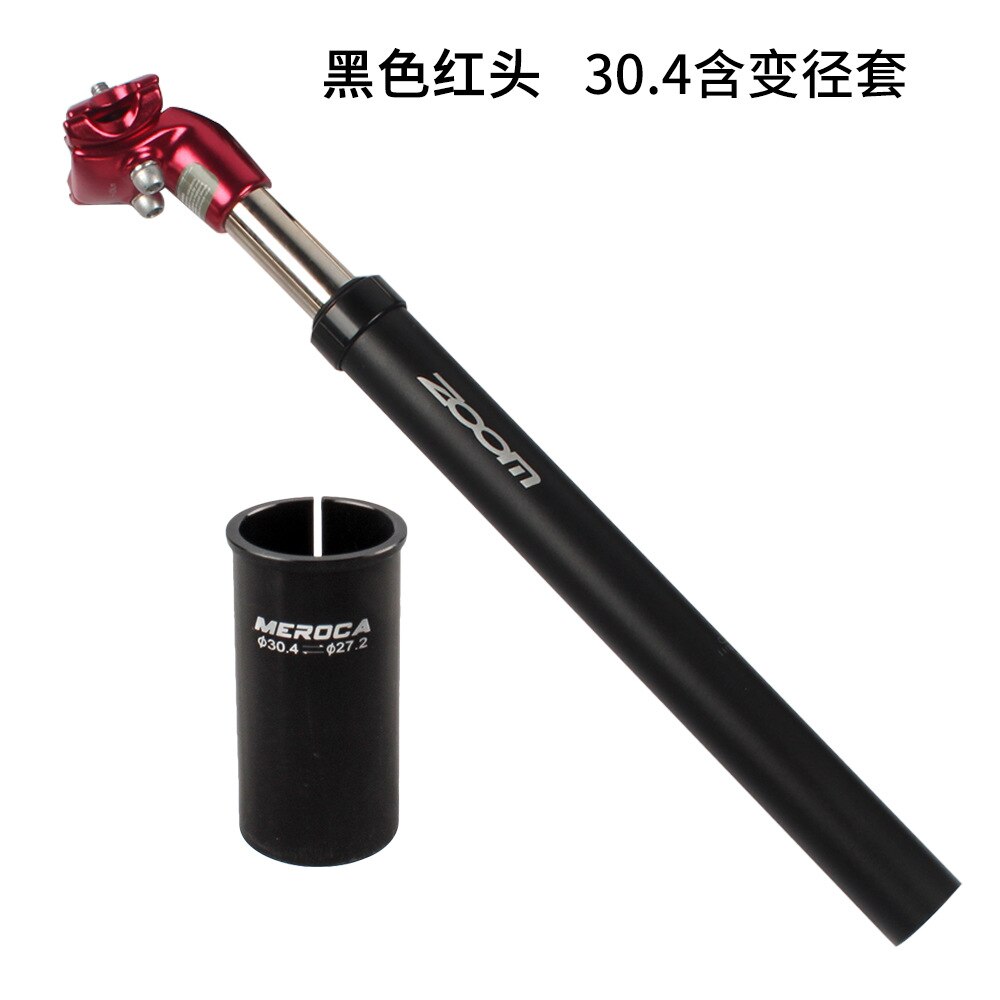 Zoomen MTB Stoßdämpfer Sitz rohr Hydraulische Sattelstütze 27,2mm 31,6mm Mountainbike Fahrrad Sattelstütze Aluminium Legierung 350mm: rot 27.2 zu 30.4MM