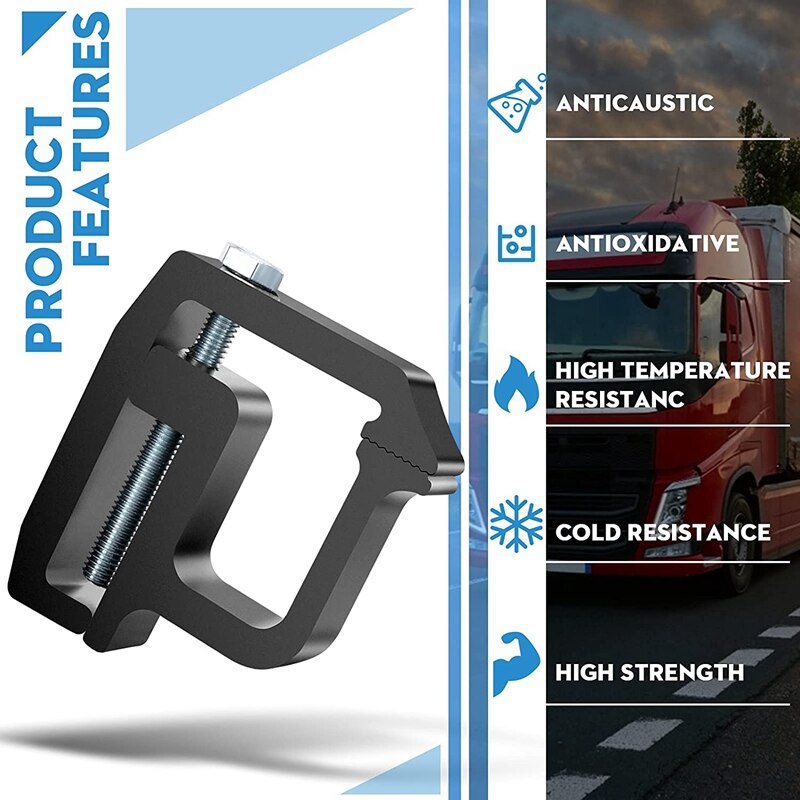 4 Pack Truck Topper Clamps Mounting Clamps Truck Cap Clamps, Truck Bed Clamps and Canopy Clamps