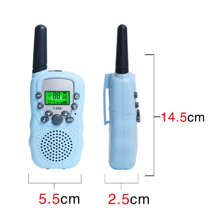 2pcs OPPXUN T388 Mini Children Walkie Talkie Kids Portable Ham Radio Station Cb UHF Headset Transceiver Christmas Telefon