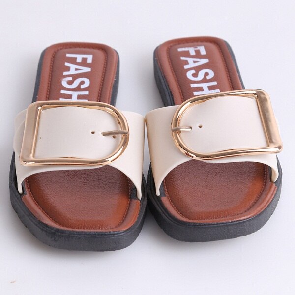 Zapatos de playa para mujer, sandalias de playa con recortes, para verano: beige 8
