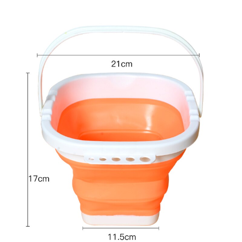 Opvouwbare Verdikte Siliconen Borstel Wassen Emmer Aquarel Pen Wassen Vat Schilderen Tool Emmer Wassen Pigment (Willekeurige Kleur)