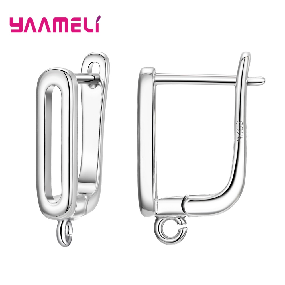 S925 plata esterlina hallazgos pendientes Leverback Earwire accesorios componentes accesorios suministros hechos a mano