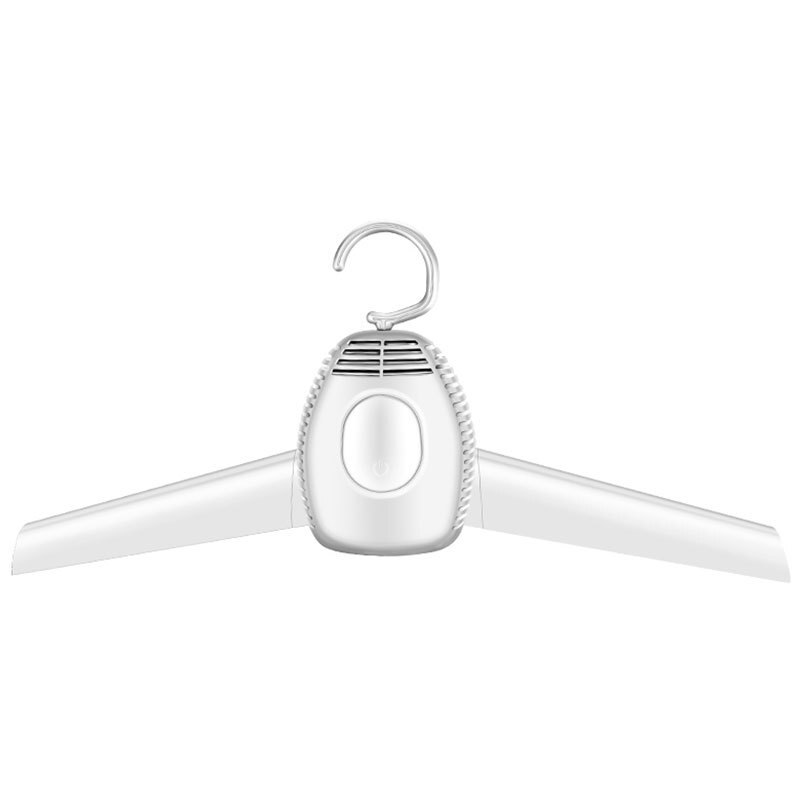 Portable Foldable Clothes Dryer Drying Rack Hanger Garment Coat Shoes Dryer Quick Drying Machine For Travel Outdoor With EU Plug: white