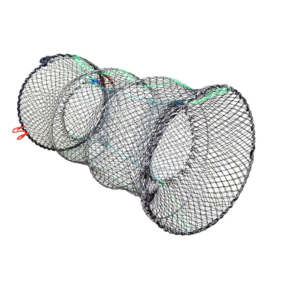 Red de trampa para cangrejos, jaula plegable portátil para langosta y camarones, accesorios de pesca