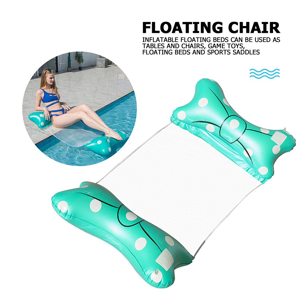 Inflatable Swimming Pool Foldable Floating Row Water Hammock Floating Ring Swimming Air Mattress Beach Lounger Chair