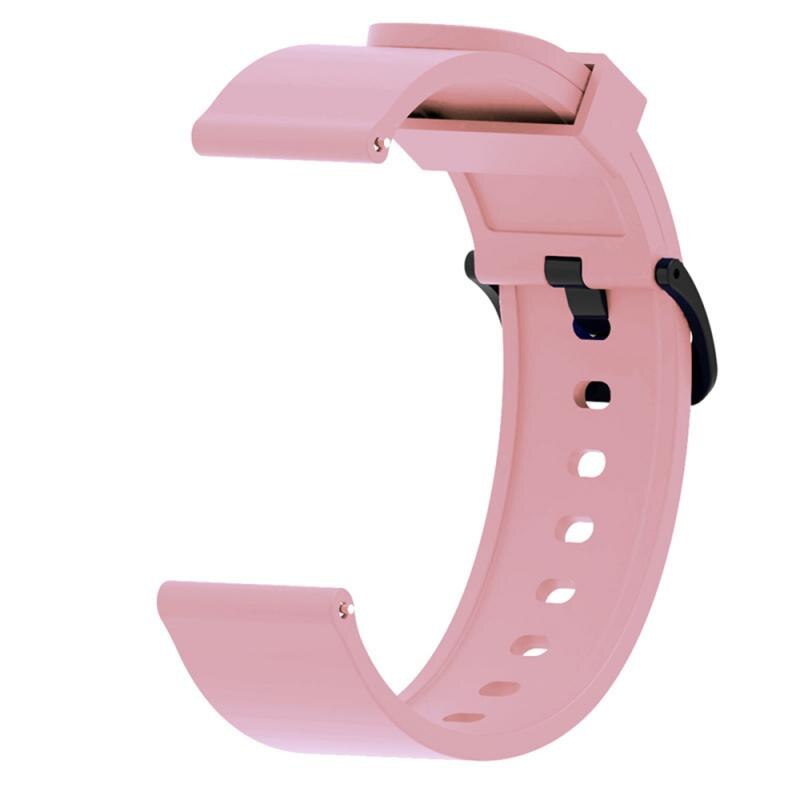 20Mm Siliconen Band Voor Xiaomi Huami Amazfit Bip Smartband Geschikt Voor Slimme Horloge Vervanging Armband Accessoires: pink