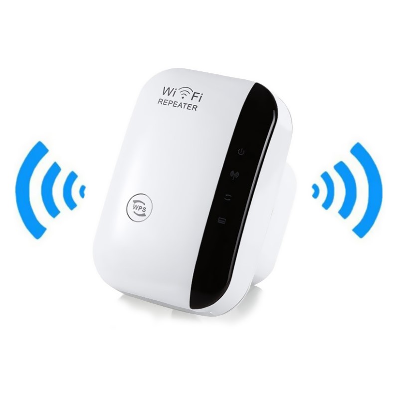 300m Wifi Repeater US EU Plug Signal Amplifier Extended Network Enhancer Home Router Through The Wall Bedroom Receive Moving: black / Bundle1