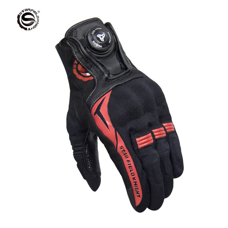 SKF guantes más nuevos guantes de moto Agujero de respiración de verano guantes de montar para hombre con botón de rotación de pantalla táctil guantes de protección para mujer