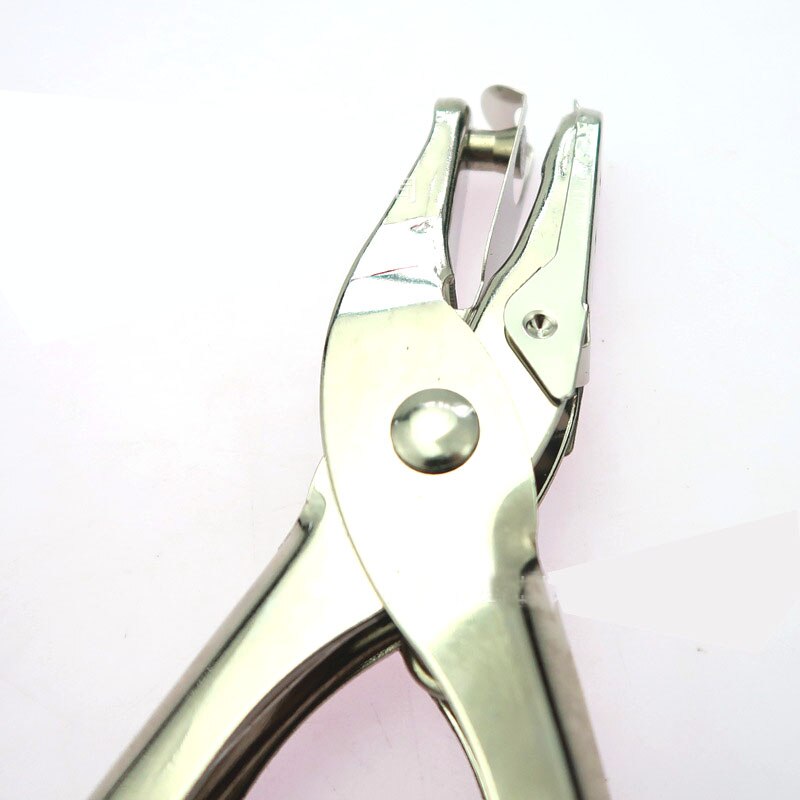 Metalen Enkele Perforator Hand Papier Punch Een Gat Scrapbooking Tang Ponsen 6mm Cirkel Kaart Cut Punch Leathercraft Gereedschap