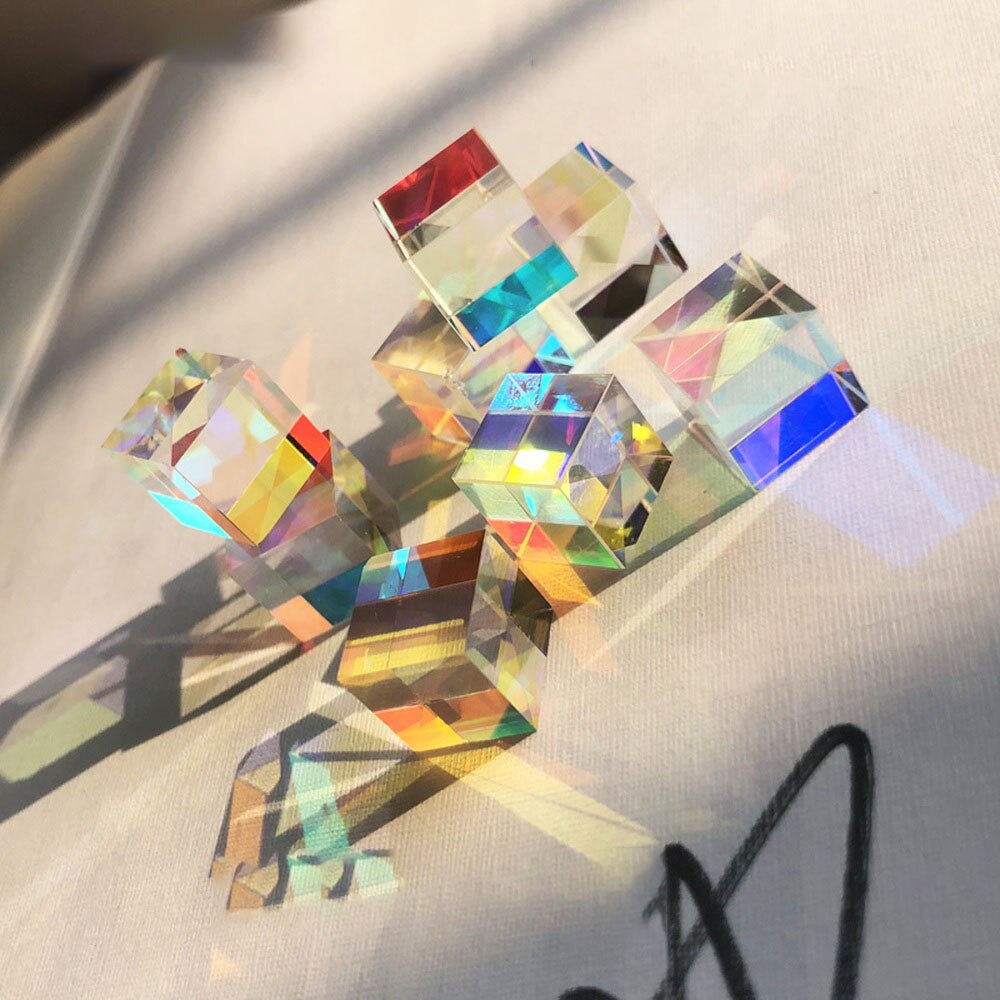 10*10*10mm Principle of Splitting Prism for Hexahedral Bright Cubic Optical Experimental Projector
