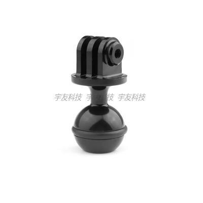 Mount Ball Head Base 1/4 Tripod Adapter for Insta360 ONE X Action Camera VR Insta 360 Panoramic Camera Motorcycle Mirror Mount: Metal ball head