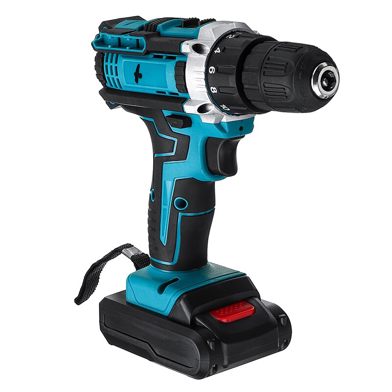 Drillpro-taladro eléctrico inalámbrico de 48V, 18 + 2 Torque, destornillador, mini taladro eléctrico, herramienta eléctrica con 2 piezas de batería de iones de litio