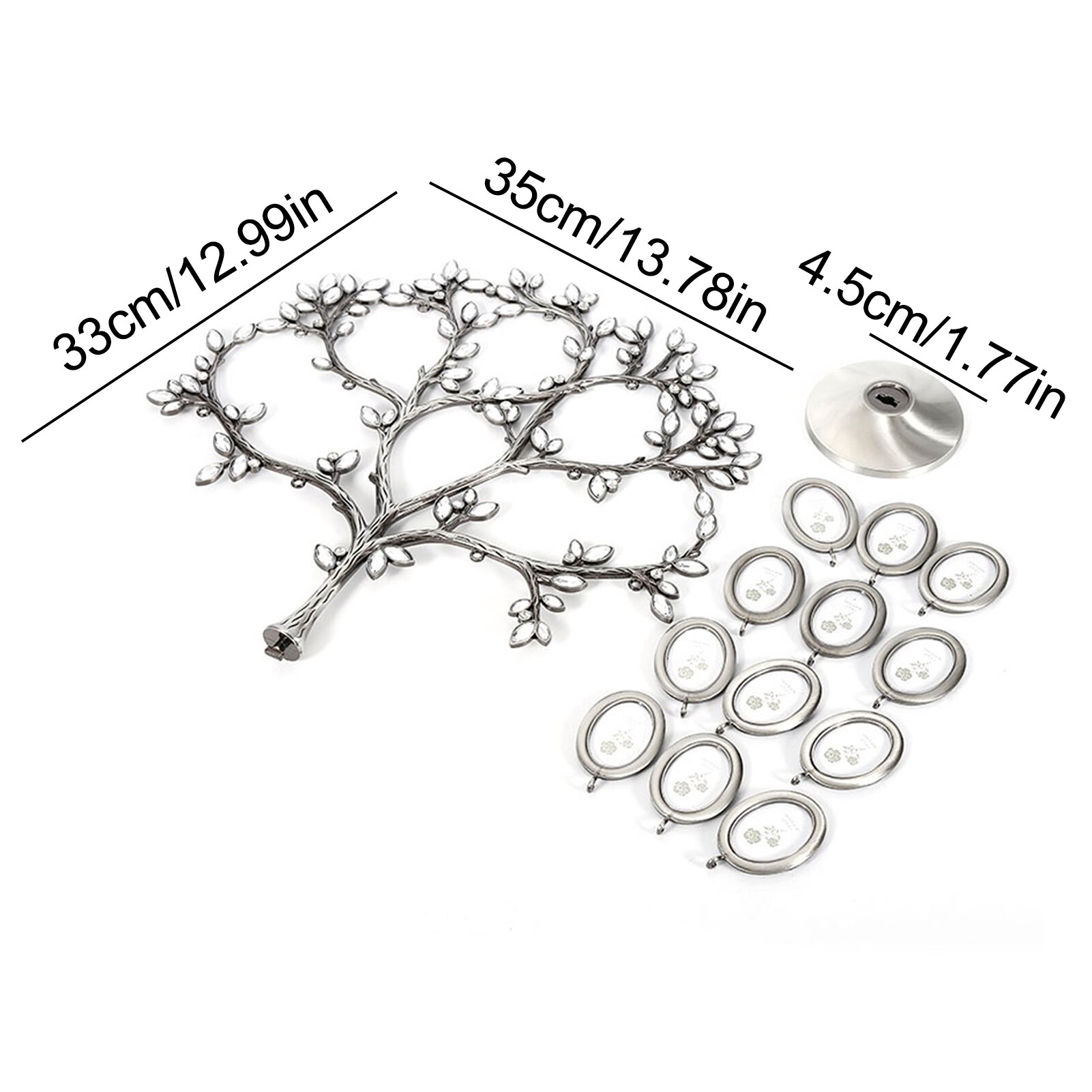 Family Tree Hanging Photo Picture Tree With 12 Picture Frames Photo Frame Table Decoration Desk Display