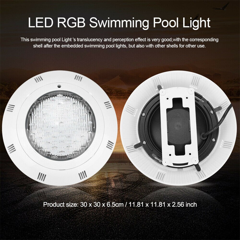 Svømmebasseng lys 25w ip68 ledet ledet vanntett undervannslys  ac12v demning lys rgb ledet piscina luz søkelyset
