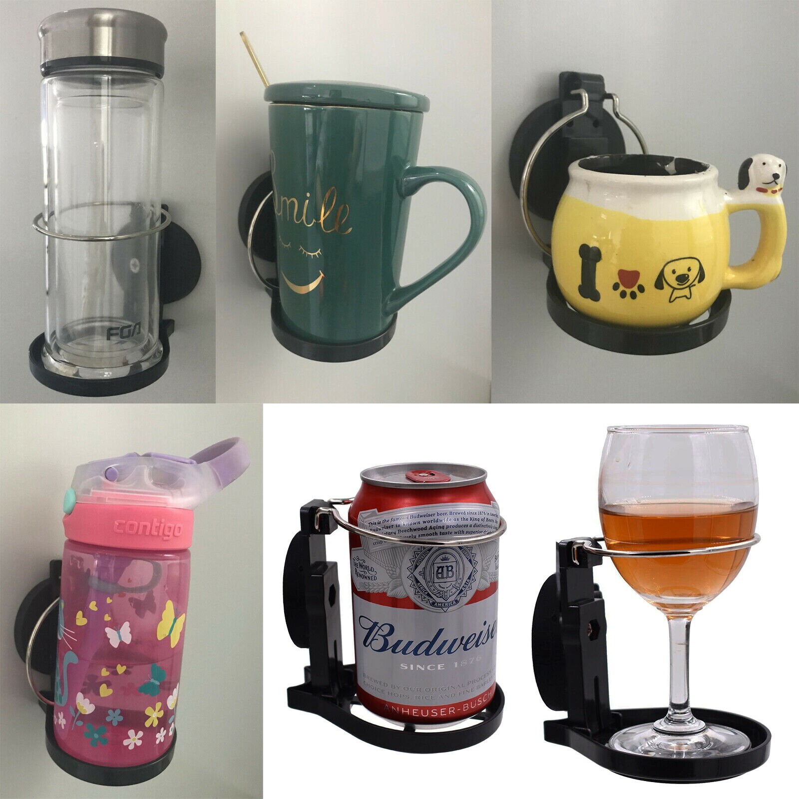 Magnetic Cup Can Drink Holder for Tool Box Cabinet Trolley Tractor Refrigerator