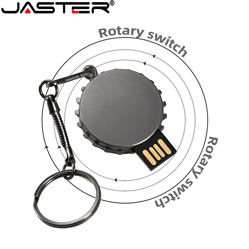 JASTER Mini metall USB-stick 4G 8G 16GB 32GB 64GB 128G Personalisieren Stift stick USB Memory Stick U disk Individuelles logo
