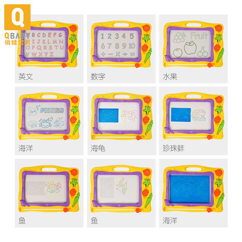 Magnetische tekentafel speelgoed voor kinderen kids schilderen 2 jaar oud speelgoed kids schilderen Schetsblok Kleurrijke Baby Waggel