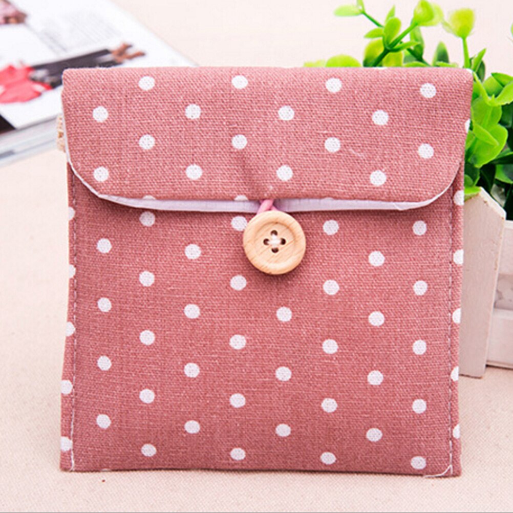 1 Pza de para la higiene femenina Paquete de compresas sanitarias para niñas estuche para niñas bolsa de almacenamiento pequeño: Pink