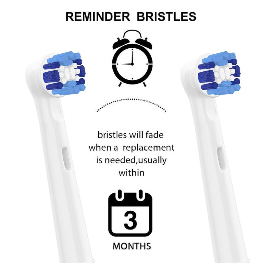 8pcs Precision Clean Toothbrush Heads for Oral B 7000/Pro 1000/9600/ 500/3000/8000