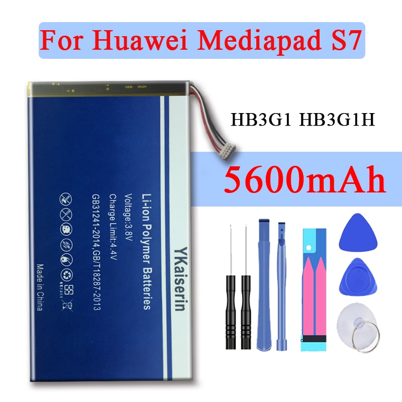 High Capacity 5600mAh HB3G1 Battery For Huawei MediaPad 7 Lite S7-301u 301w 302 303 Tablet PC HB3G1H Bateria Batterij + Track NO