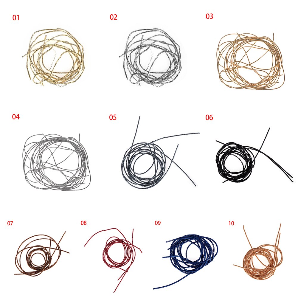 1.0mm Embroidery Thread French Bullion Wire Gold Wire Silver Wire Indian Silk Diameter Round Silk Bright Silk Hand Cross Stitch