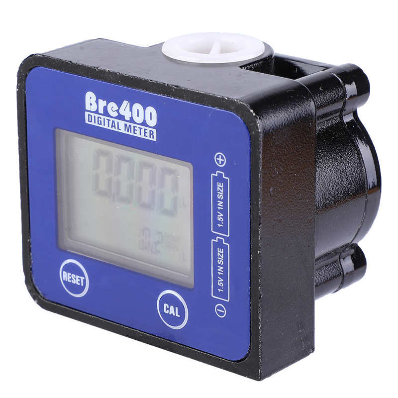 Flow Meter Blue LCD Display High Accuracy Aluminum Alloy Fuel Diesel Flow Meter 1/2 Flow Sensors Meter Flow Measuring Access