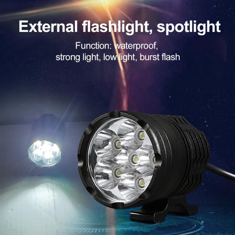 Motorcycle Headlight 9000LM White 6000K Yellow 3000k FOR T6 XML Chips led Fog Spot HeadLamp Spotlight Waterproof Motorbike Bulb