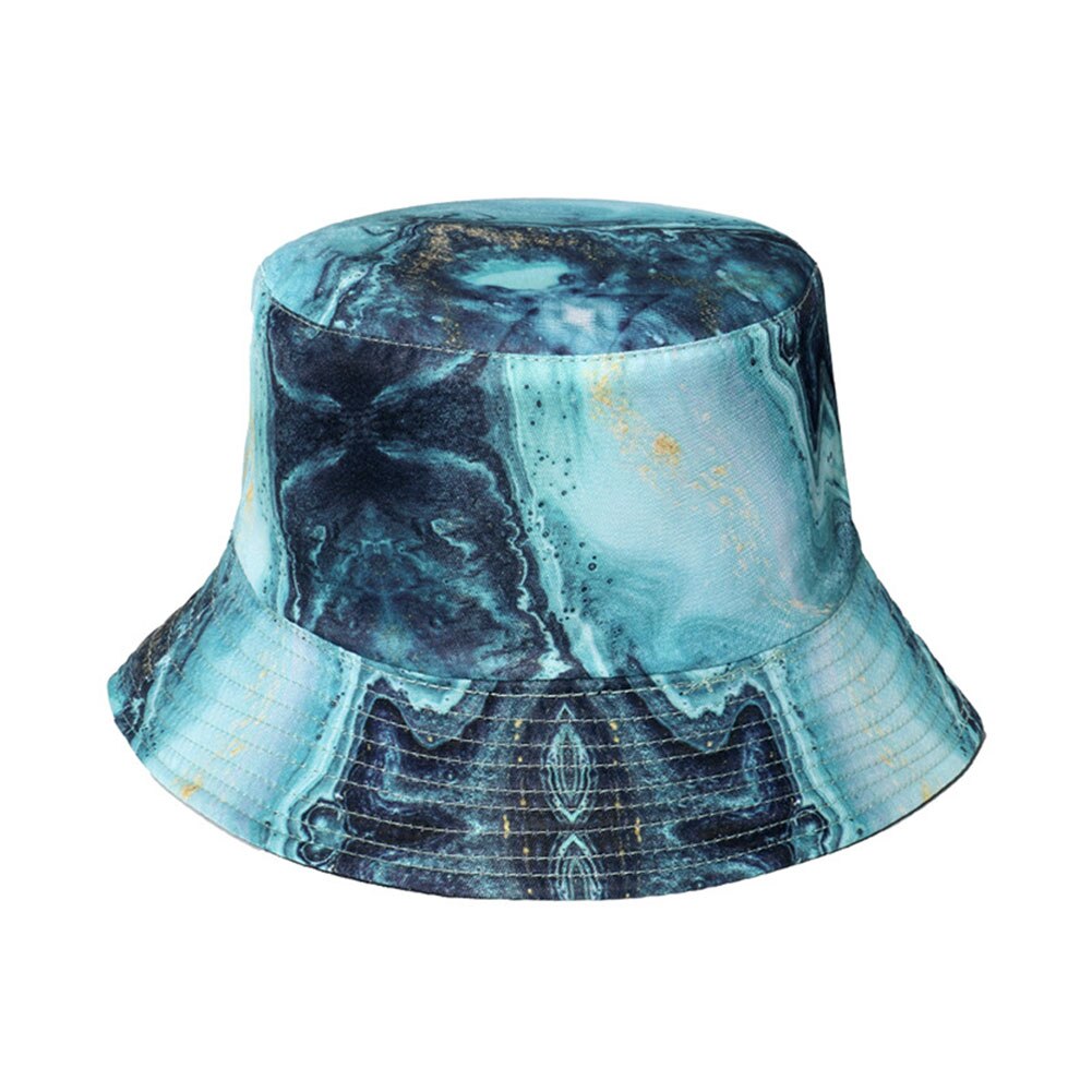 Sun Protection Unisex Boonie Hat Soft Bucket Cap Reversible Double-Side-Wear for Travel Safari Folding Full Print FS99
