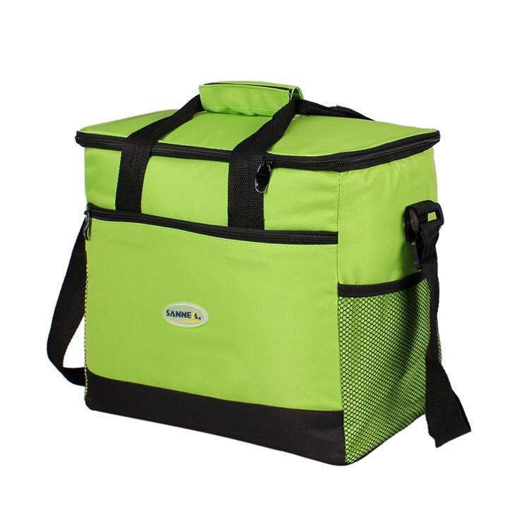 16L Sacchetto Più Freddo Impermeabile borsa di Tela A Tracolla Pacchetto di Ghiaccio per Il Cibo Bevanda Isolamento Termico picnic Borsa Frigo: verde